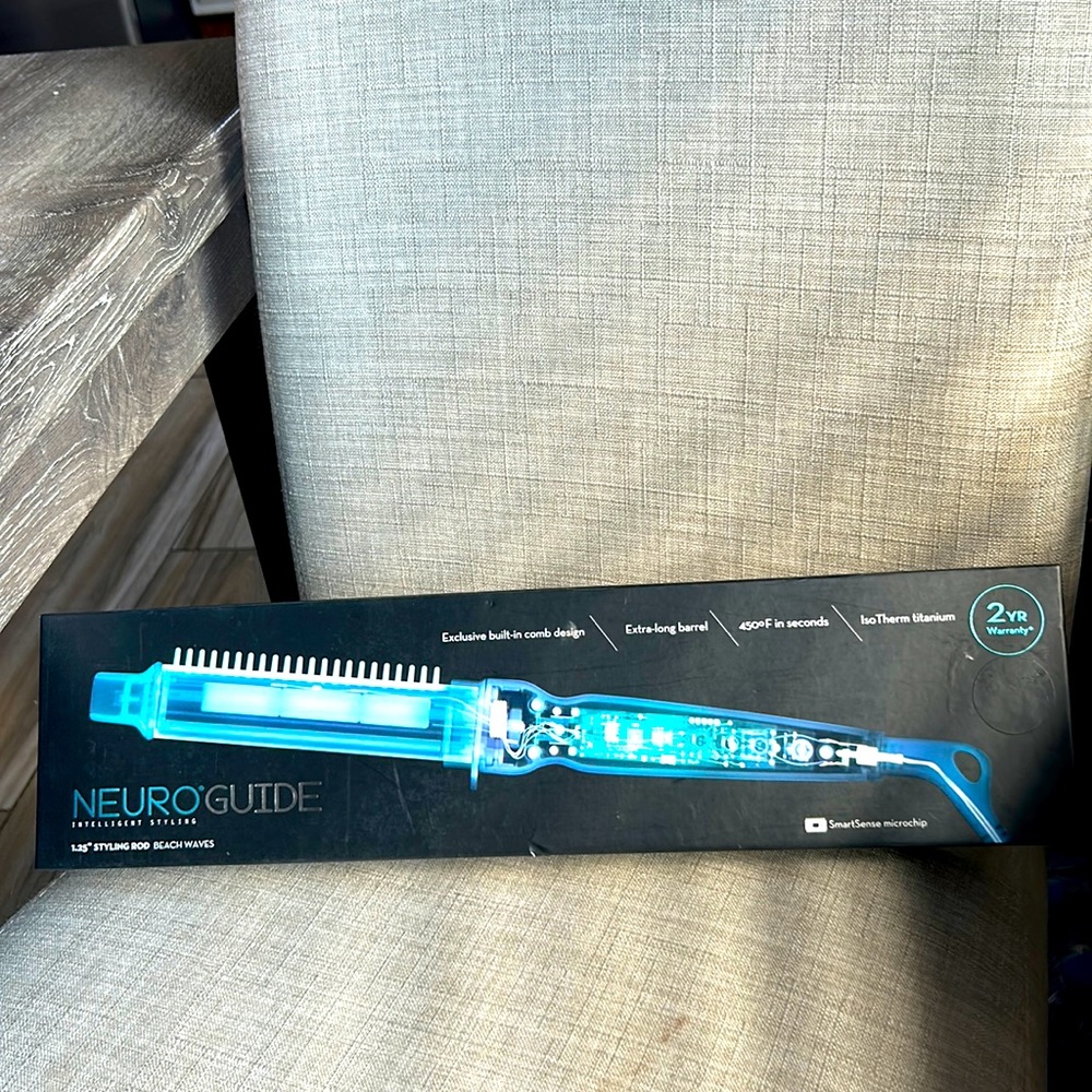 Neuroguide intelligent styling 1.25” styling rod beach waves